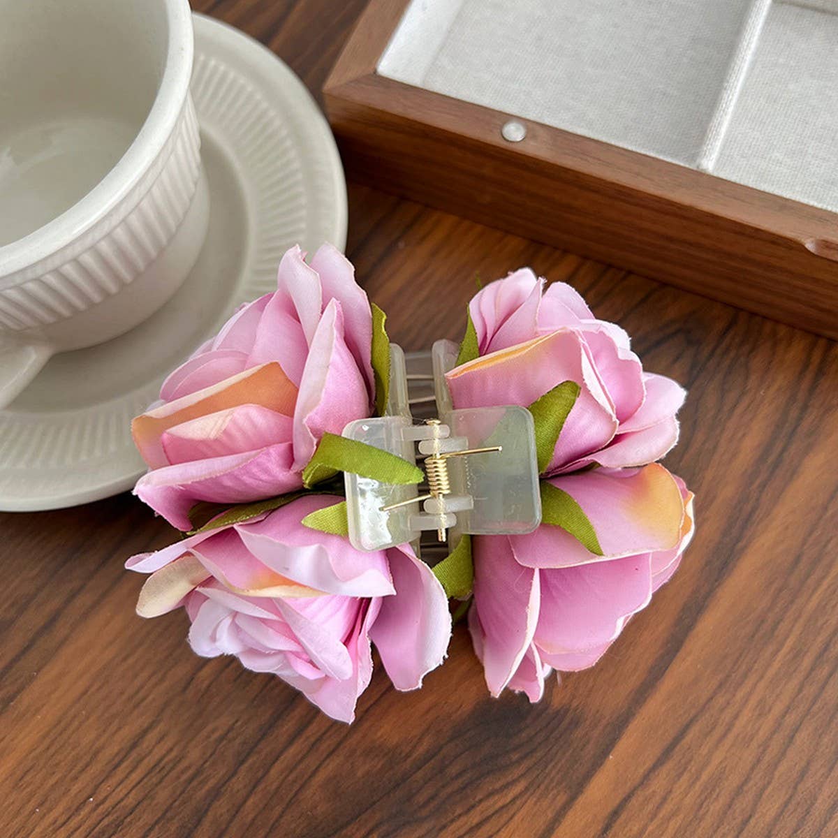 SUMMER RESORT STYLE ROSE FLOWERS HAIRPINS_CWAHA1171