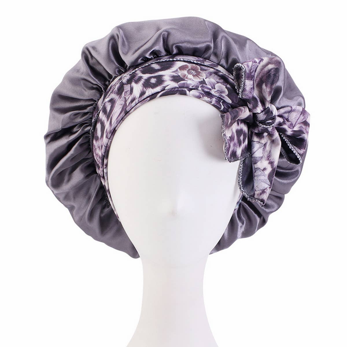 PRINTED LONG RIBBON BOW DING NIGHT CAP_CWAH1474