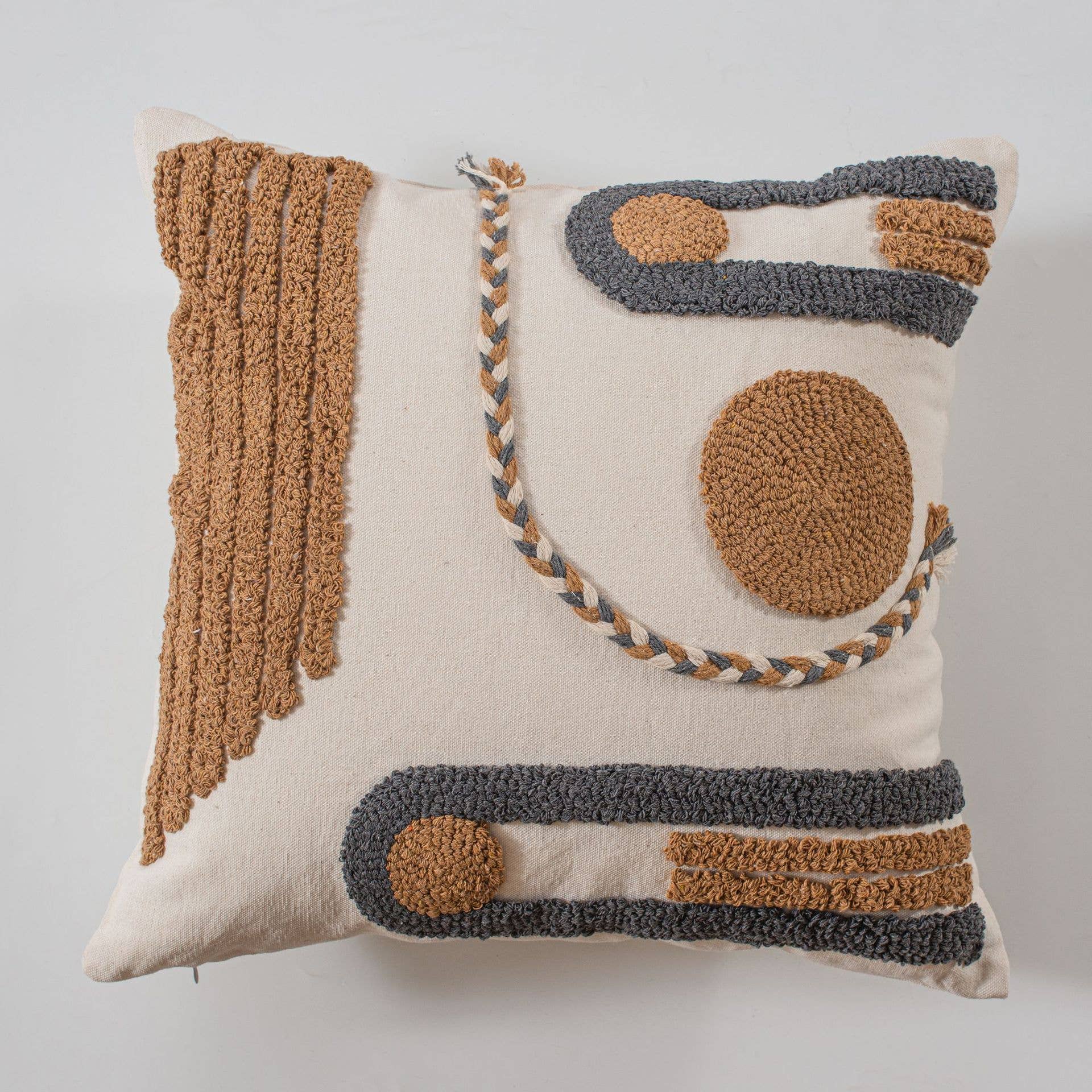 MULTI FLEECE PATTERNED COZY PILLOW COVER_CWMM0034