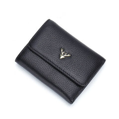 Top Layer Cowhide Simple Folding Thinleather Wallet_Cwab3823