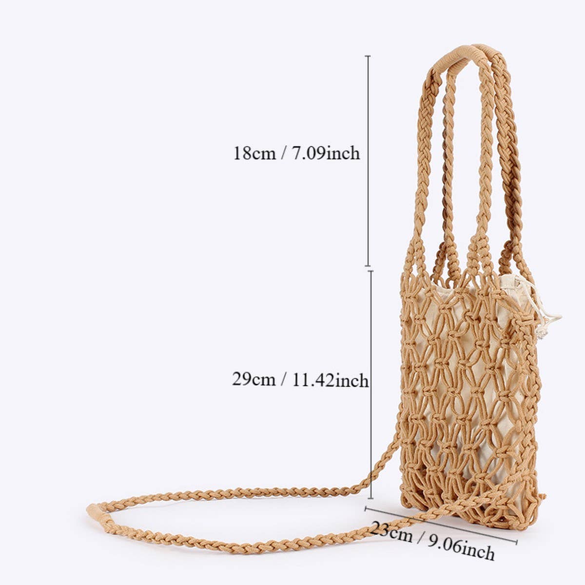 CROSSBODY BAGS BEACH BAGS TOTES WITH MESH_CWAB4678