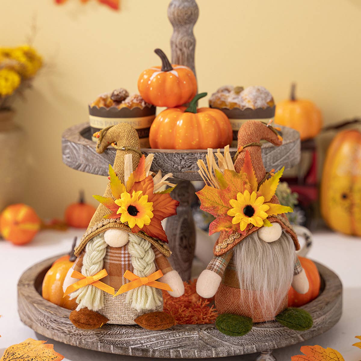 THANKSGIVING FACELESS DOLL DWARF ORNAMENTS_CWMM1755