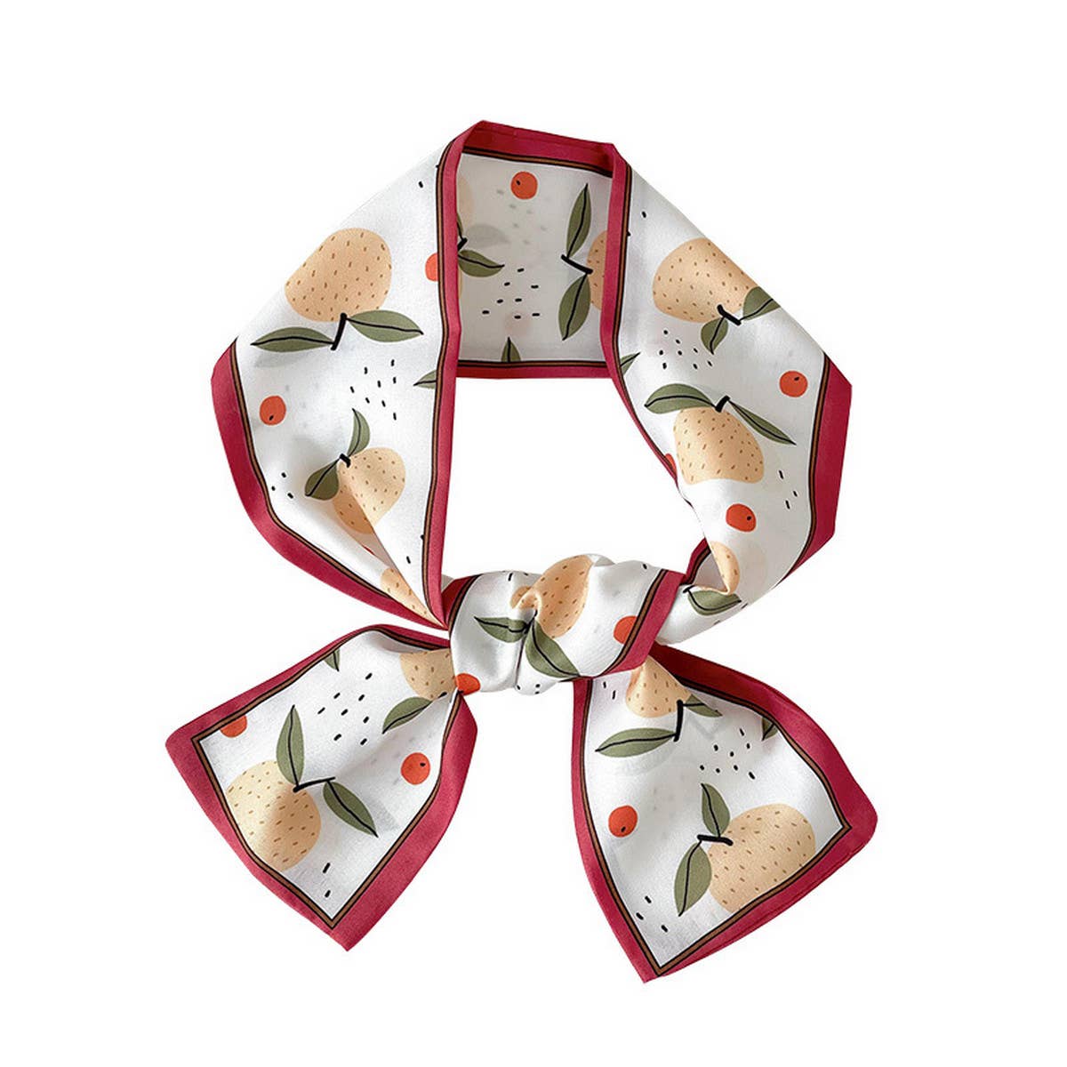 2024 New Style Bow Floral Striped Scarf_Cwasc0711