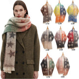 STAR GRADIENT SCARF JACQUARD WINTER WRAP_CWASC0859