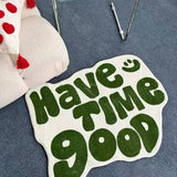 MINIMAL LETTER RUG IRREGULAR CUTE FLOOR MAT_CWMM7513