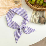 Striped Dot Skinny Scarf Hair Wrap Belt_Cwasc03018