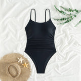 Womens Printed Bikini One-Piece Swimsuit