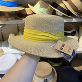 SUMMER VACATION ALL MATCH FLAT TOP STRAW HAT_CWAH3450