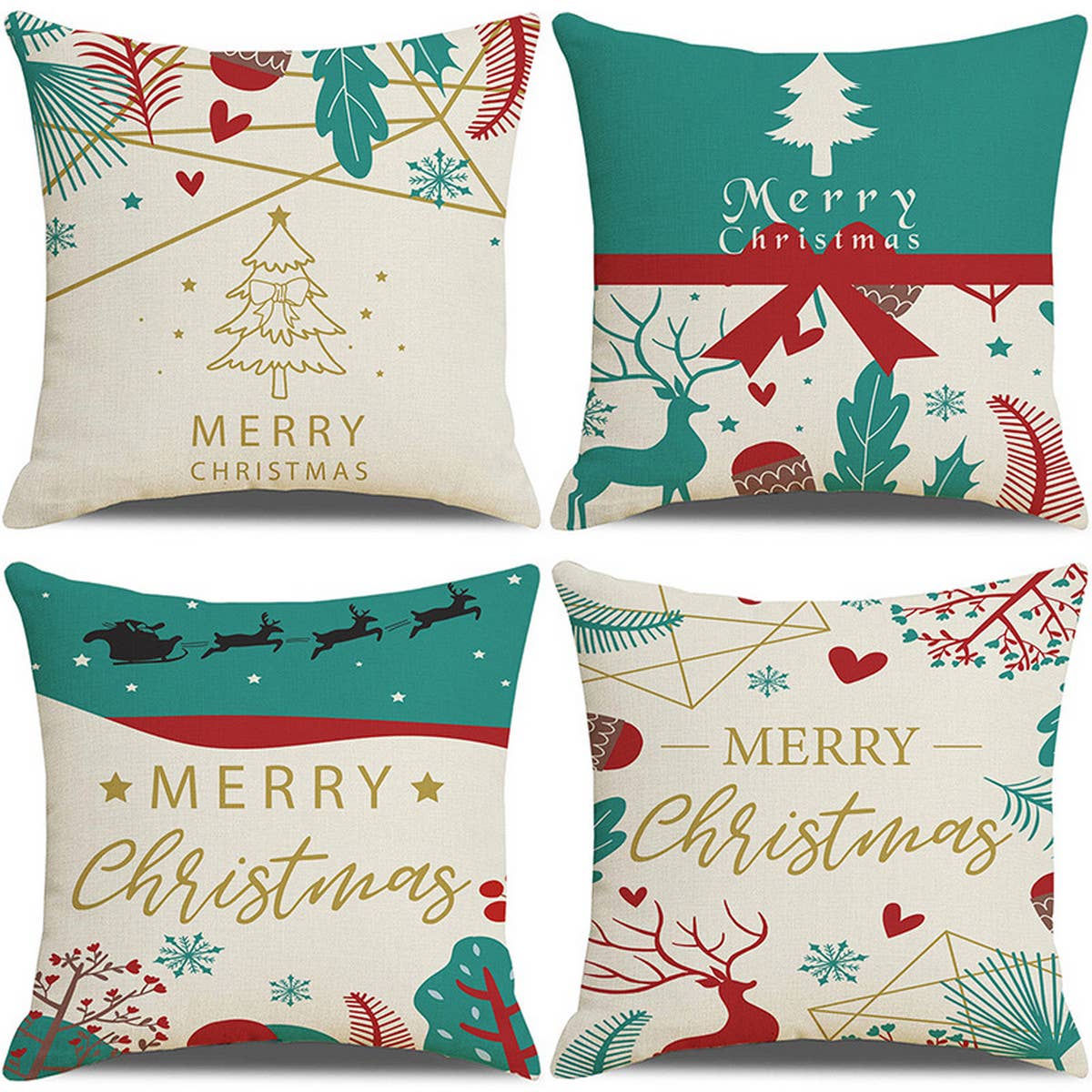 NEW ARRIVAL PINK SANTA CLAUS PILLOWCASE_CWMM1384