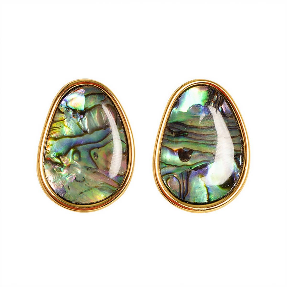 AURORA FANTASY DEEP SEA ABALONE EARRINGS_CWMM4282