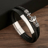 BRAIDED MAGNET CLASP BRACELET_CWAJE1470