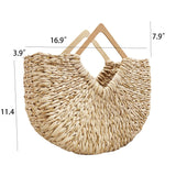 Women Casual Moon Bag Woven Tote Bag_Cwab0830