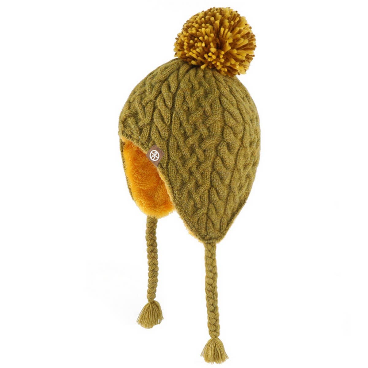 Winter Cold Protection Thickened Wool Ball Hat_Cwah2457