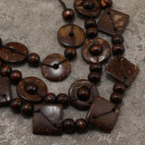 RETRO ETHNIC STYLE COCONUT SHELL VINTAGE NECKLACE_CWMM4388