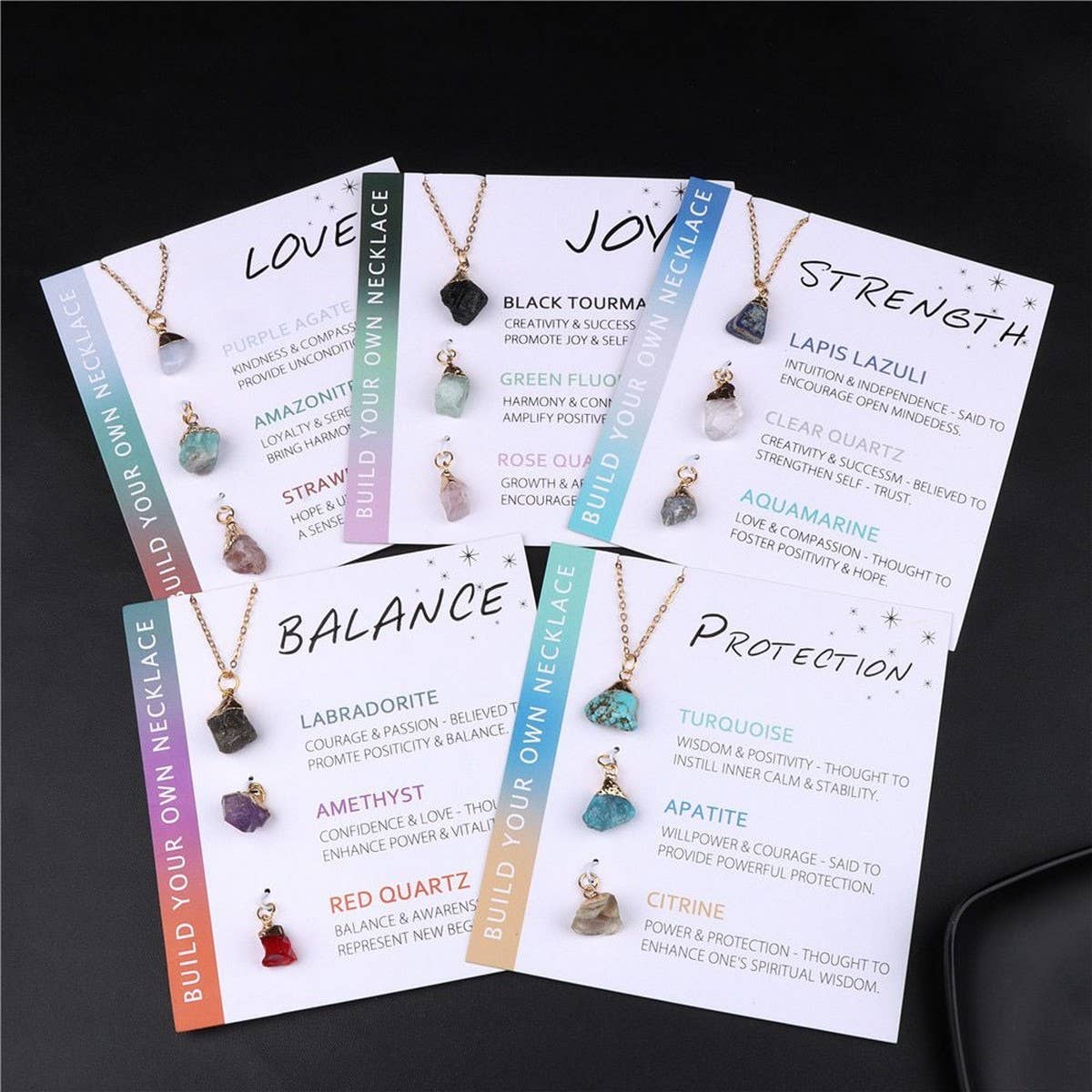 IRREGULAR NATURAL STONE NECKLACE SET_CWAJE1053