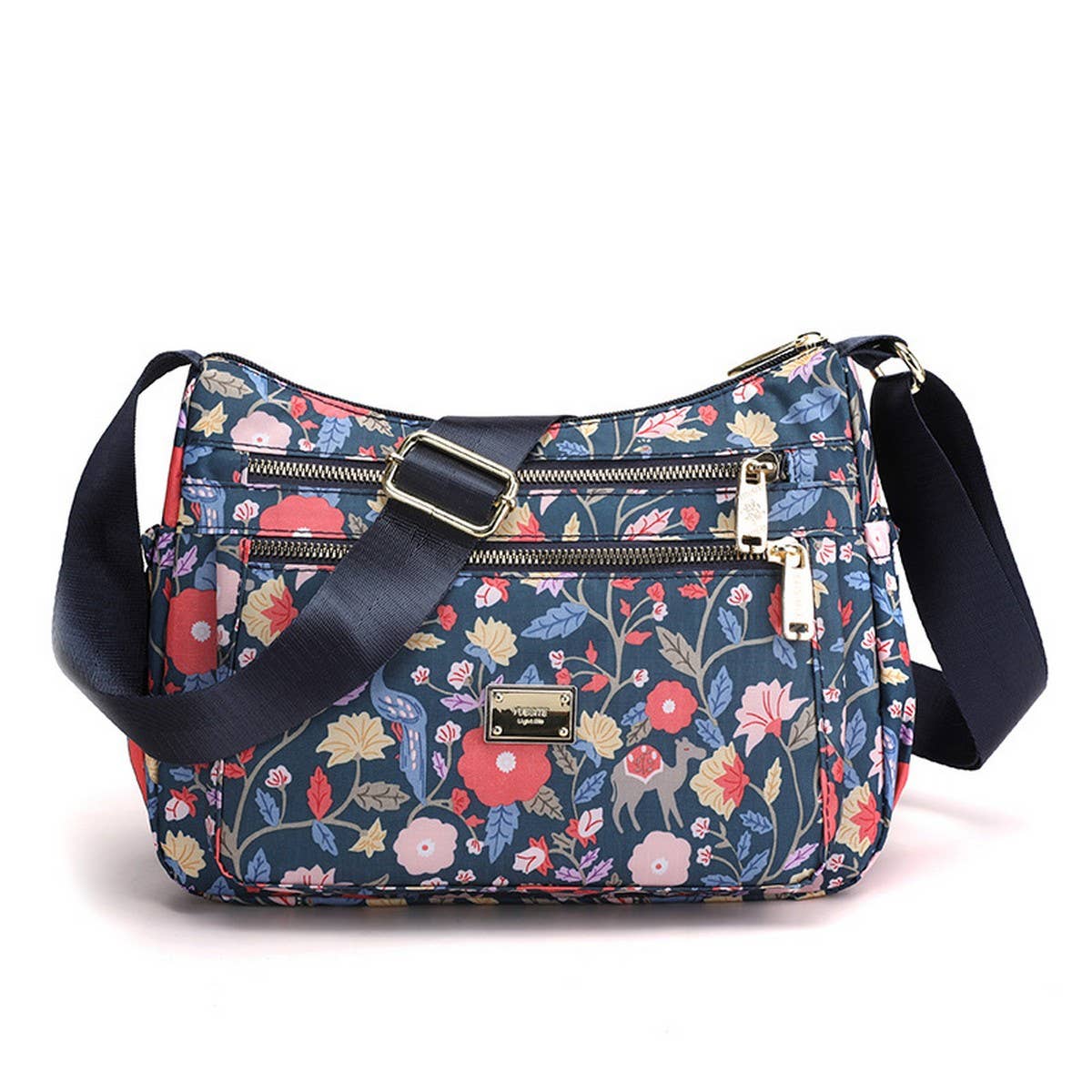 PRINTED OXFORD CLOTH SHOULDER CROSSBODY BAG_CWASC1772