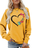 Valentine Day Rainbow Print Pullover_Cwtstl0985