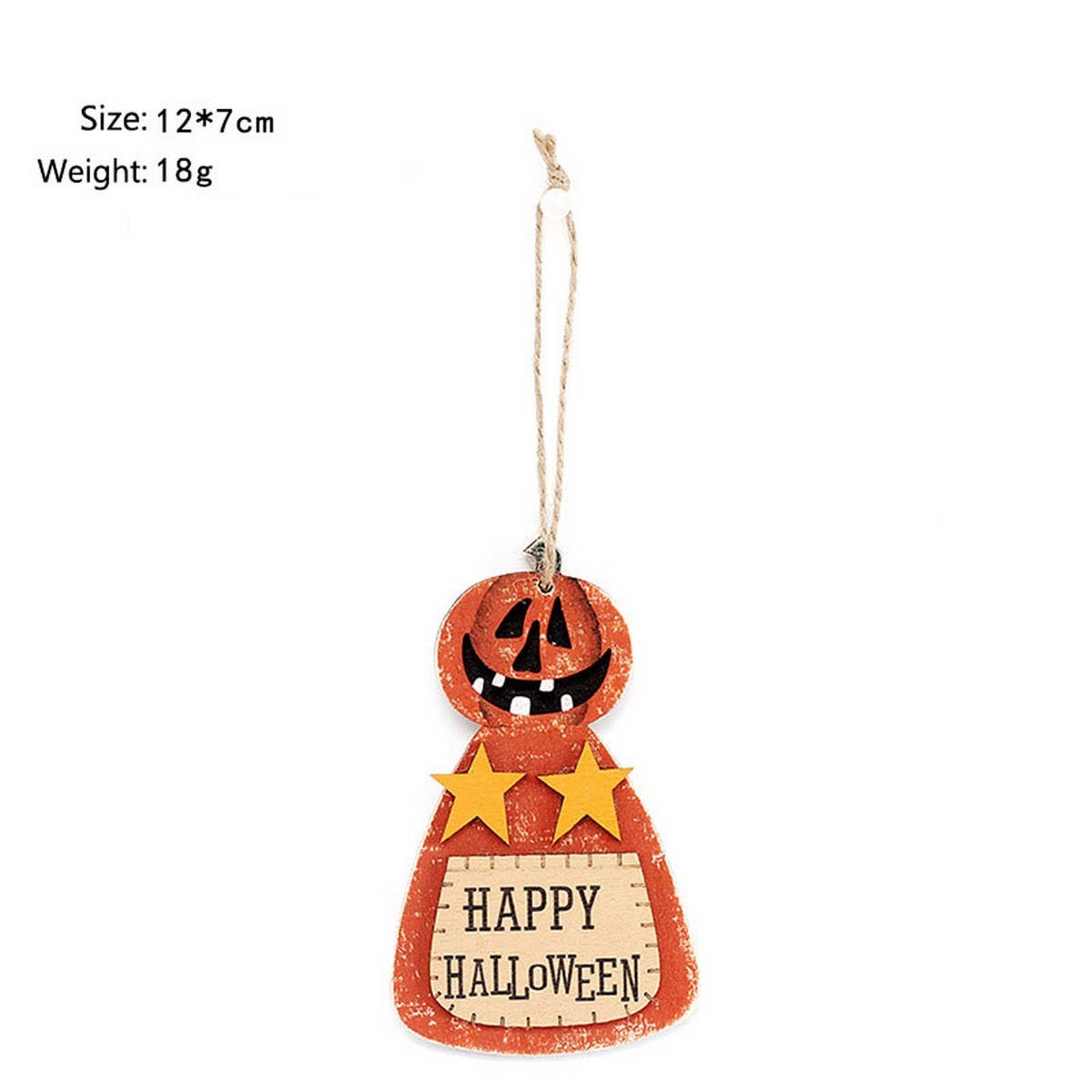 INS STYLE PAINTED PUMPKIN BAT WOOD HANGING_CWAJE05361