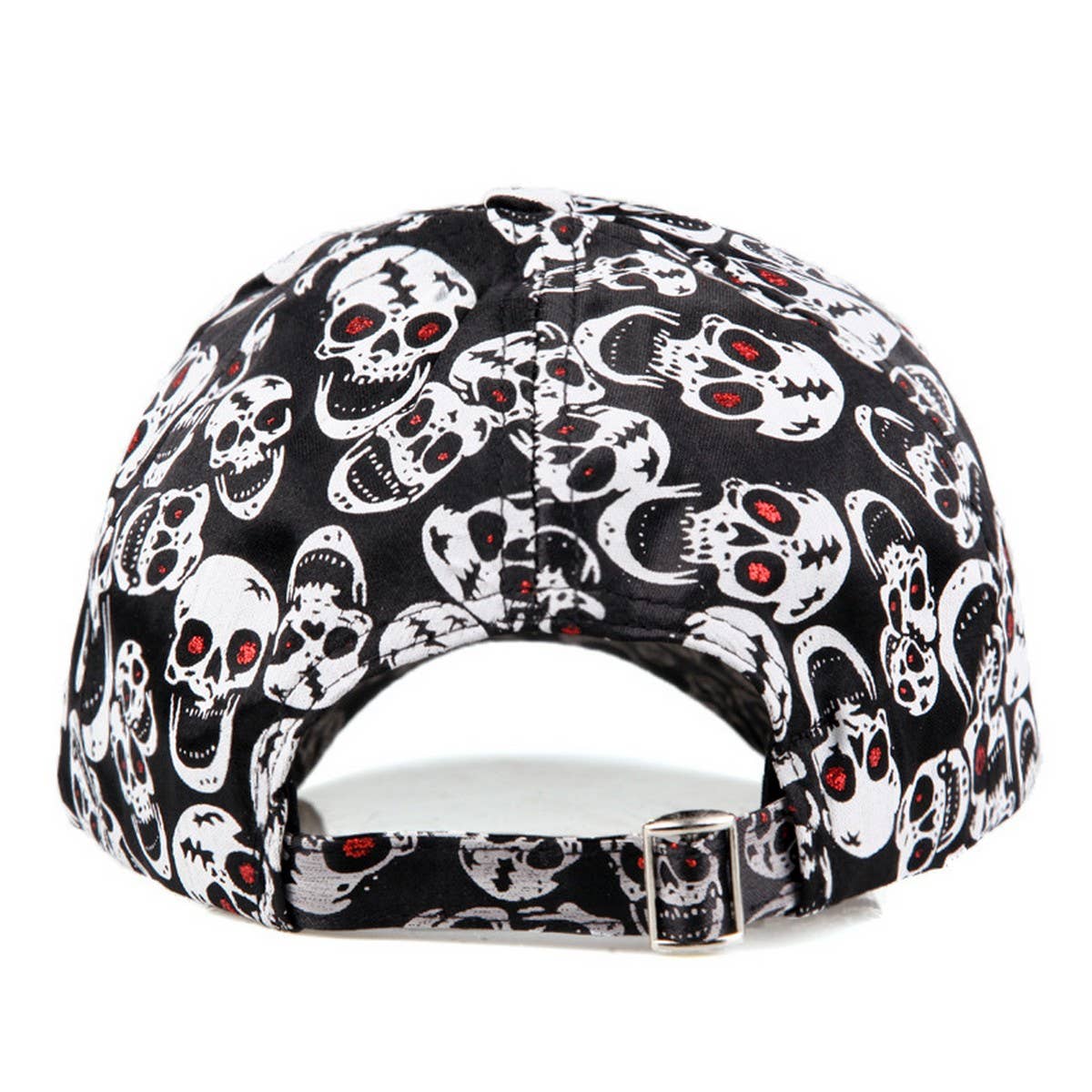SKULL PRINT BASEBALL CAP SUN HAT UNISEX_CWAH0994