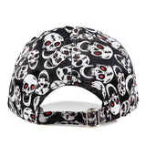 SKULL PRINT BASEBALL CAP SUN HAT UNISEX_CWAH0994