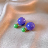 SWEET CANDY COLORED BALL NICHE EARRINGS_CWAJE2475