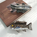 GROUPER FISH HAIR CLAW OCEAN STYLE ACETATE CLIP_CWAHA5789