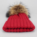 Unisex Knit Beanie Hat With Pom For Winter_Cwah05051