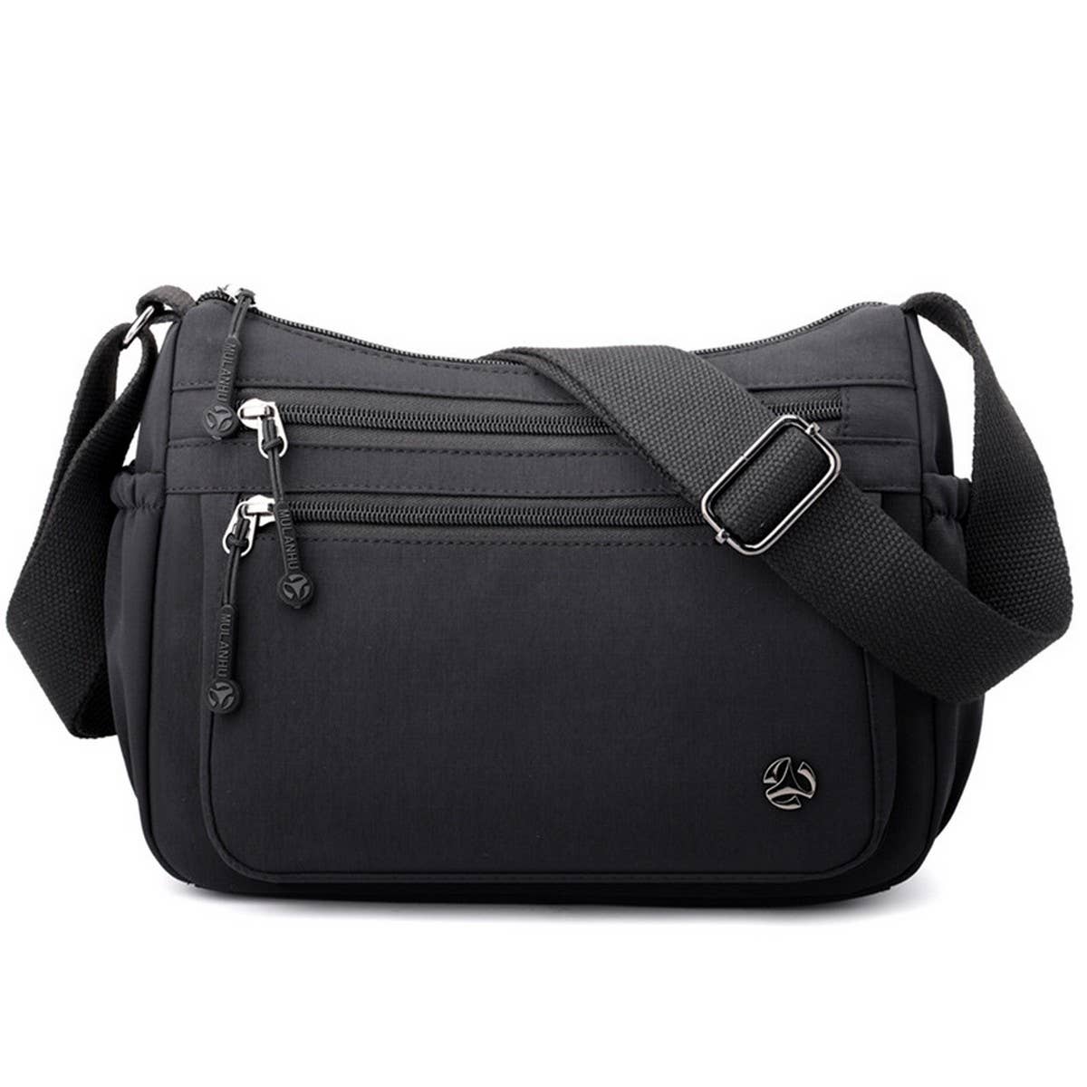 CASUAL SIMPLE MULTI LAYER NYLON SHOULDER BAG_CWASC1779