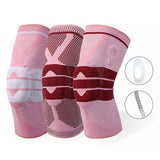 PINK SILICONE PAD KNEE BRACE WITH DUAL SPRINGS_CWMM7897