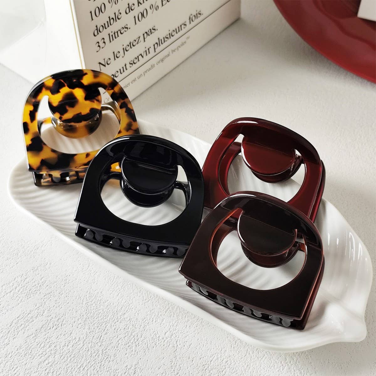 Elegant Arched Acetate Hair Claw ? Niche Hairpin_Cwaha07189