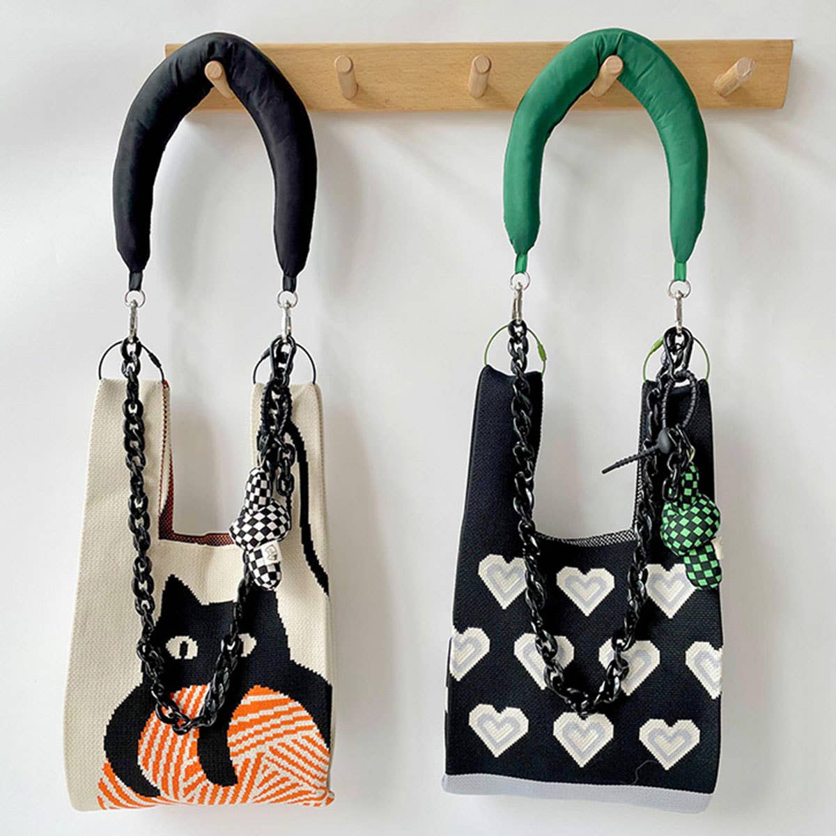 Adjustable Knitted Shoulder Strap Chain Bag Strap_Cwmm1071