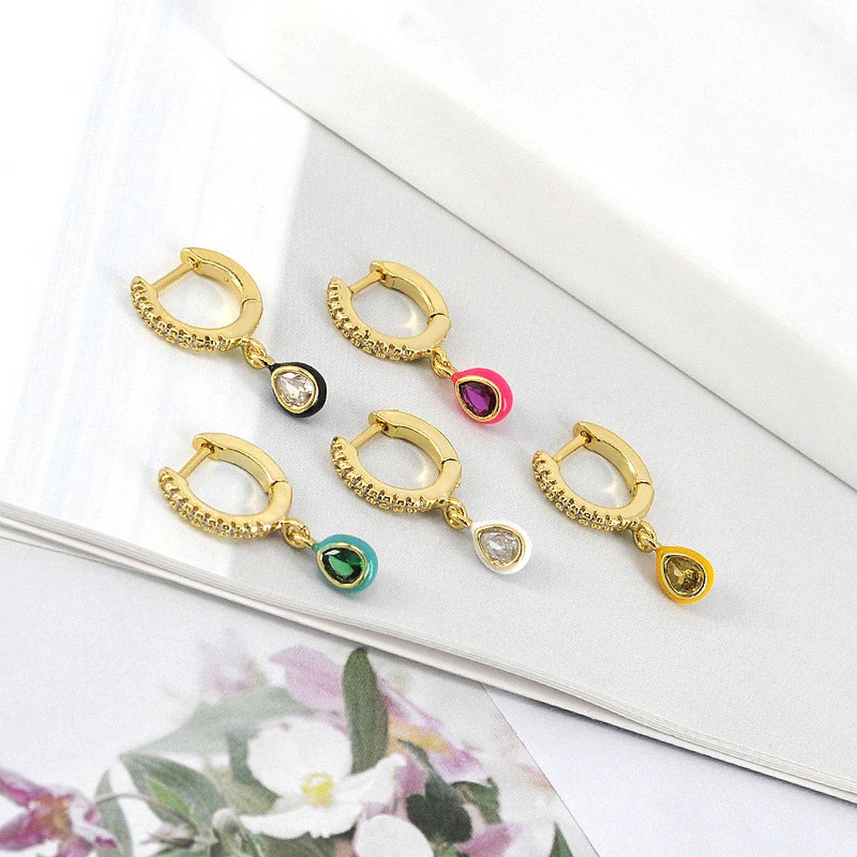 Water Drop Retro Simple Temperament Earrings