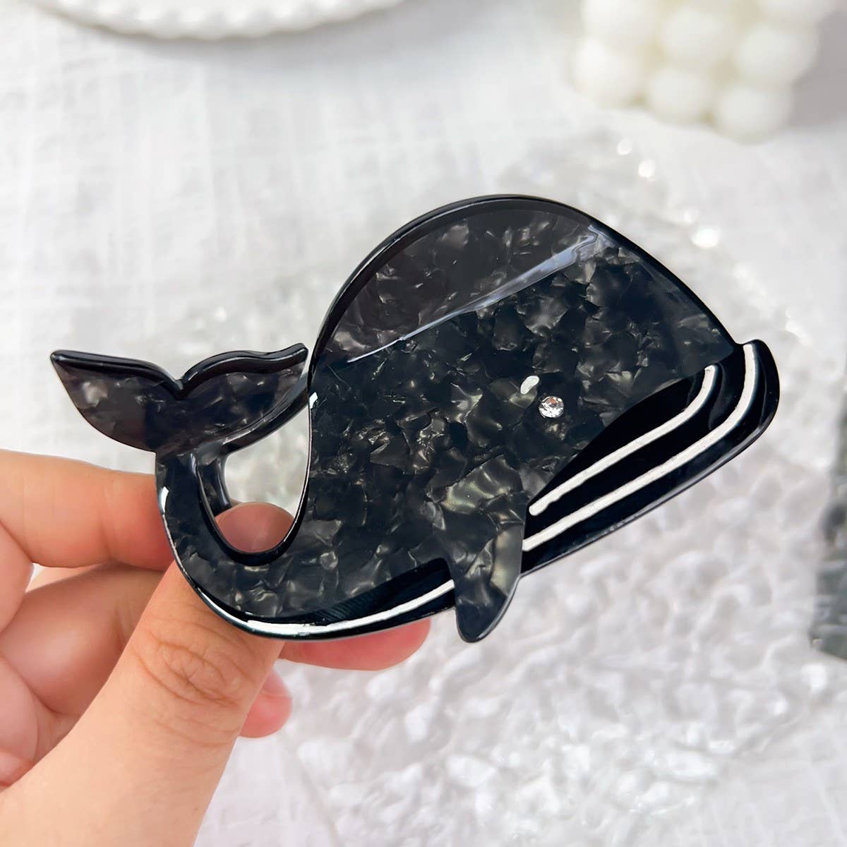 Cartoon Whale Personality Aesthetic Hairpin_Cwaha1490