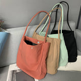 CANDY COLOR SIMPLE AND FRESH CANVAS BAG_CWAB2138