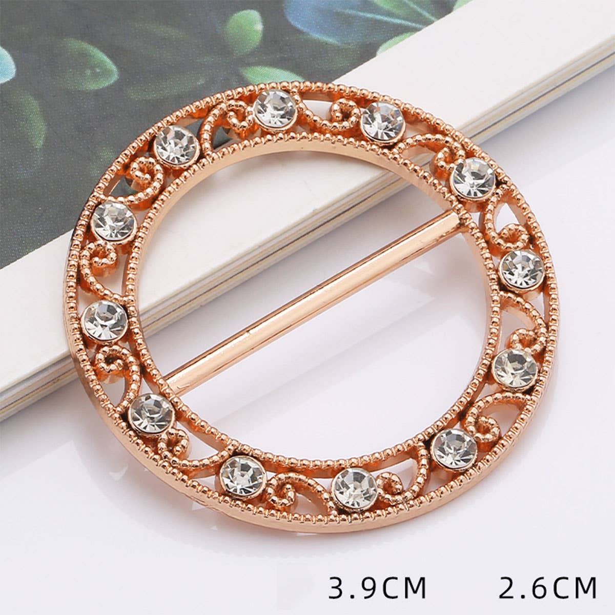 RING WITH DIAMONDS SCARF RING WITH NO UPKEEP_CWMM2144