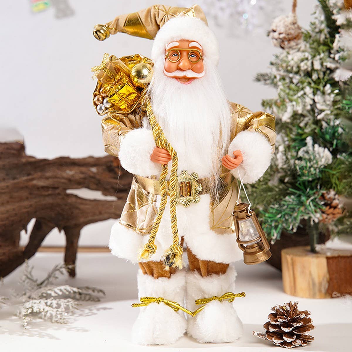 12 INCH STANDING SANTA CLAUS DECORATIVE FIGURE_CWMM2767