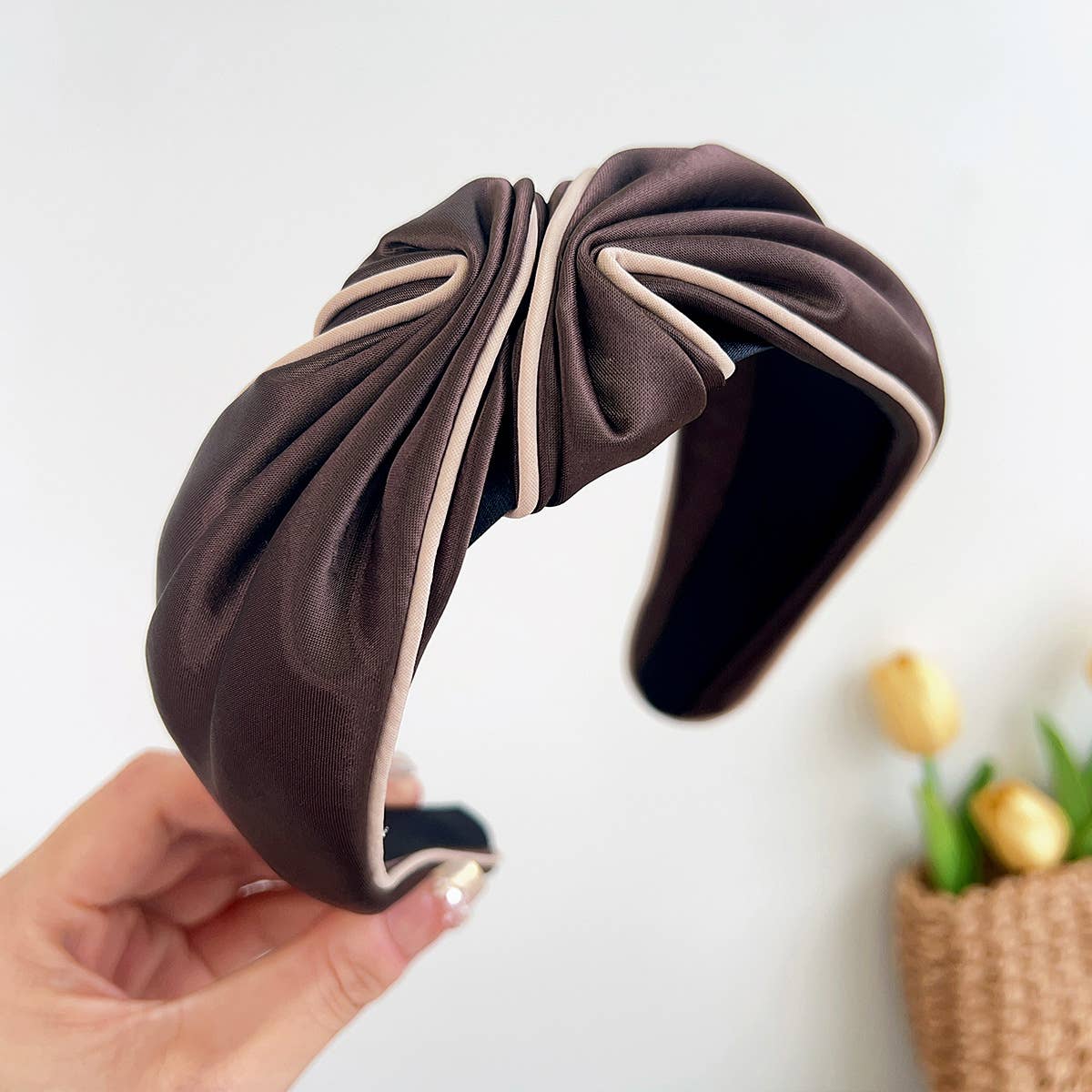 Elegant Satin Cross Knot Wide Hair Hoop_Cwaha07369