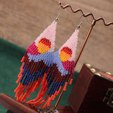 FASHIONABLE BOHEMIAN HAND WOVEN TASSEL EARRINGS_CWAJE4000
