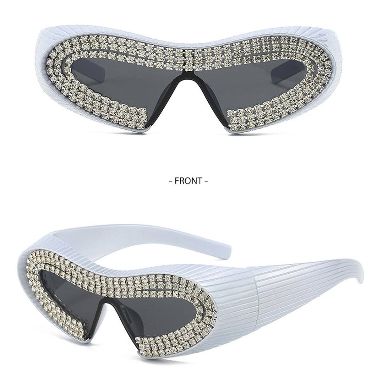 FUTURISTIC SMALL FRAME ONE PIECE SUNGLASSES_CWASG0836