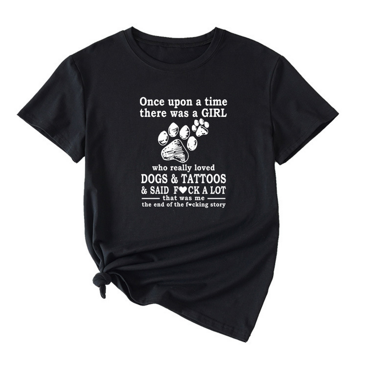 Womens Casual Tee Letter Graphic Print