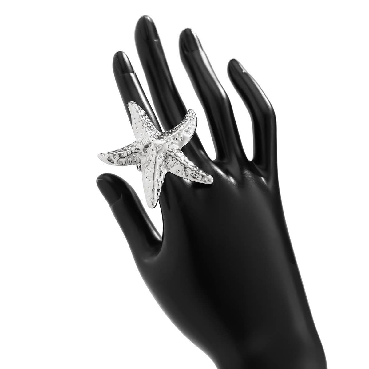 NEW BEACH IMITATION PEARL ADJUSTABLE ALLOY RING_CWMM3237