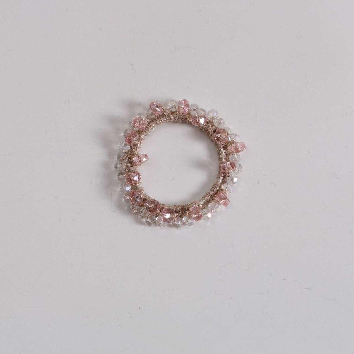 BOHO CRYSTAL HAIR TIE SIMPLE NEW GIRL ELASTIC BAND_CWAHA6766
