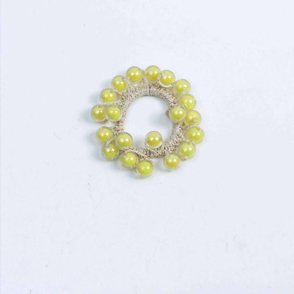 CUTE JELLY BEAD HAIR TIE BOHO SIMPLE HIGH ELASTIC_CWAHA6784