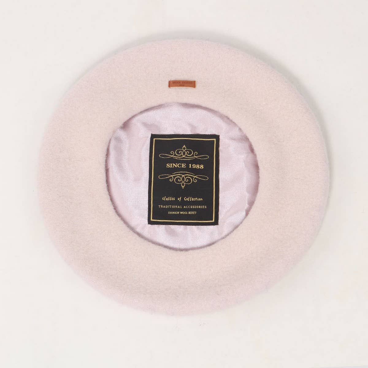 RETRO BERET WITH THICK LEATHER LINING_CWAH1939