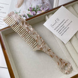 RETRO TORTOISESHELL COLOR HANDLE WAVY COMB_CWMM1082