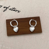 Valentines Day High-End Frosted Heart Earrings