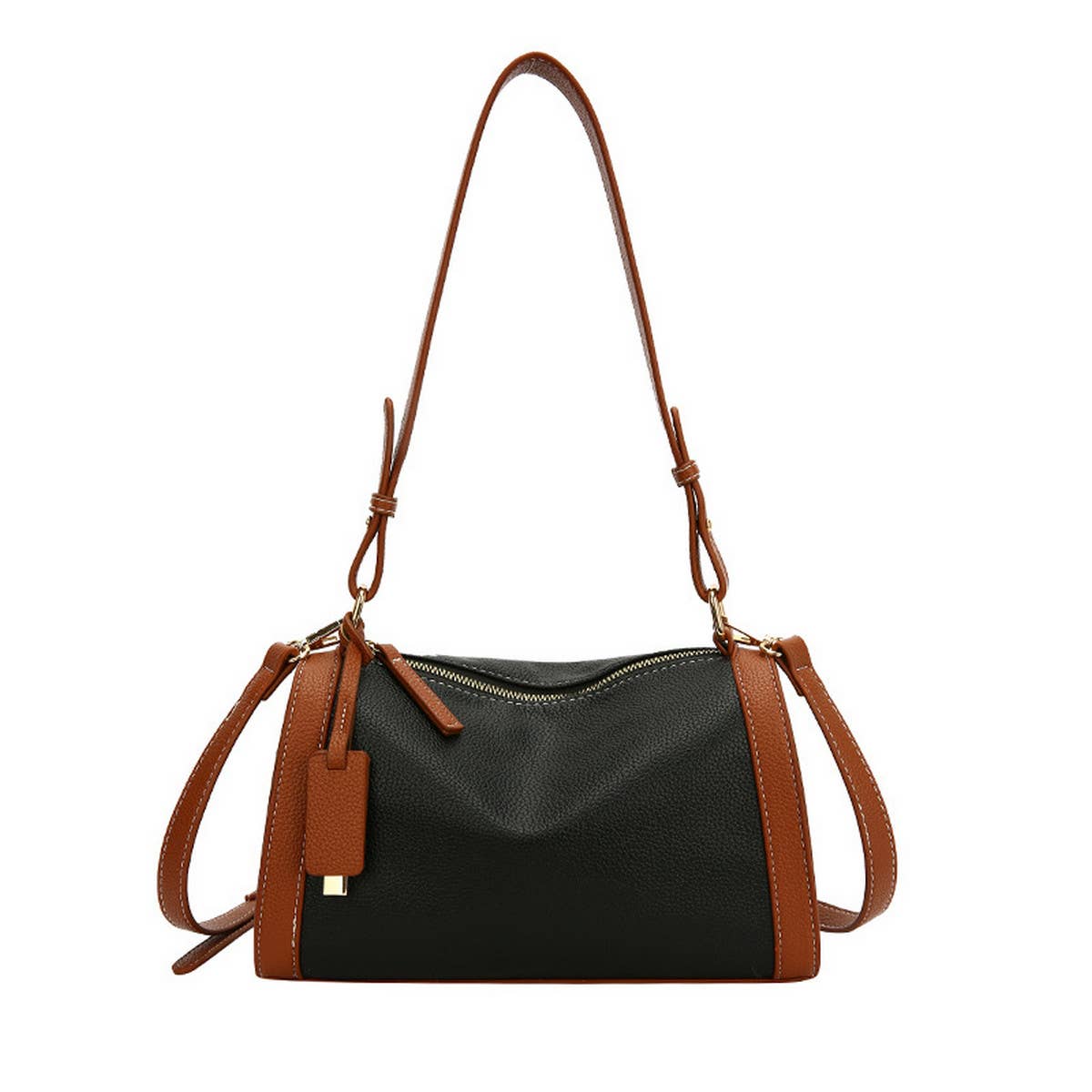 Women Contrast Armpit Shoulder Bag_Cwab1587