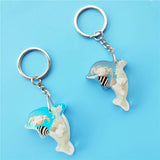 NEW DOLPHIN SHAPE KEYCHAIN SOUVENIR PENDANT_CWMM3697