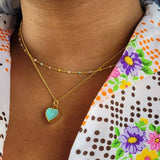 HEART GEOMETRIC STAINLESS STEEL NECKLACE_CWMM5591