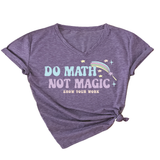 INSPIRATIONAL MATH QUOTE V NECK TEE FOR WOMEN_CWTTS1477